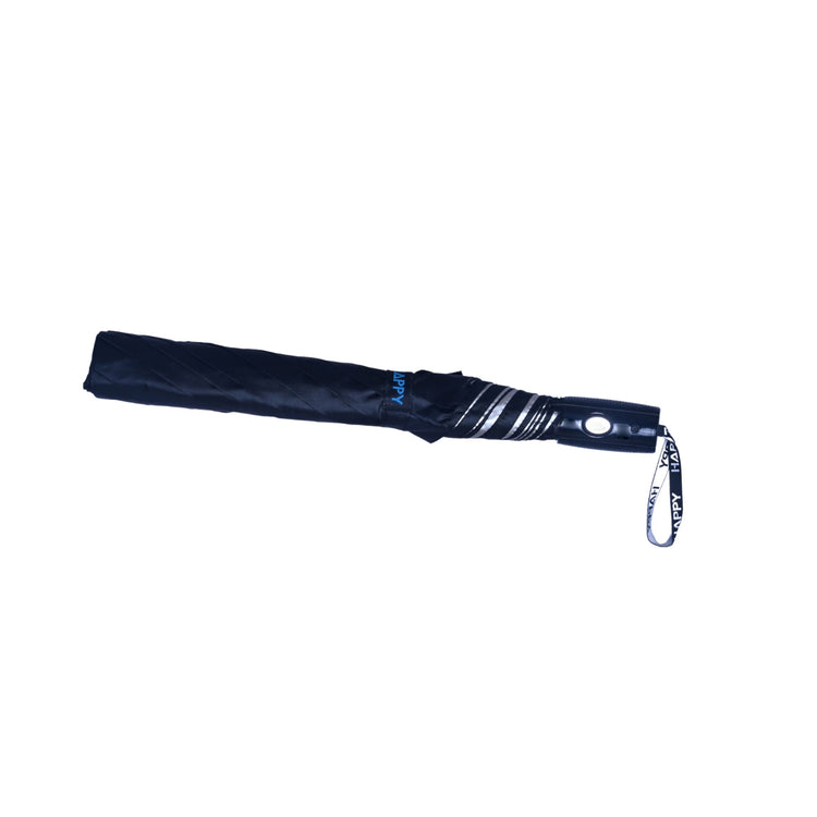 MENS 2 FOLD AUTO UMBRELLA - 25x8 - BLACK