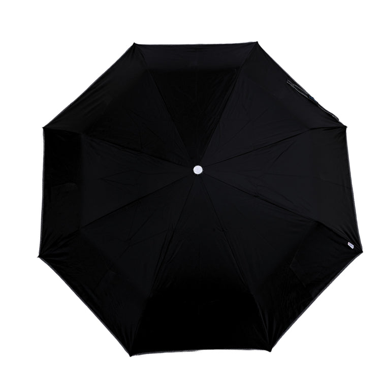 25x10 2-Fold Happy Black Silver