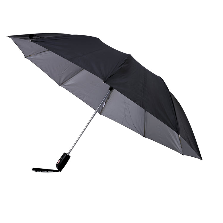 25x10 2-Fold Happy Black Silver