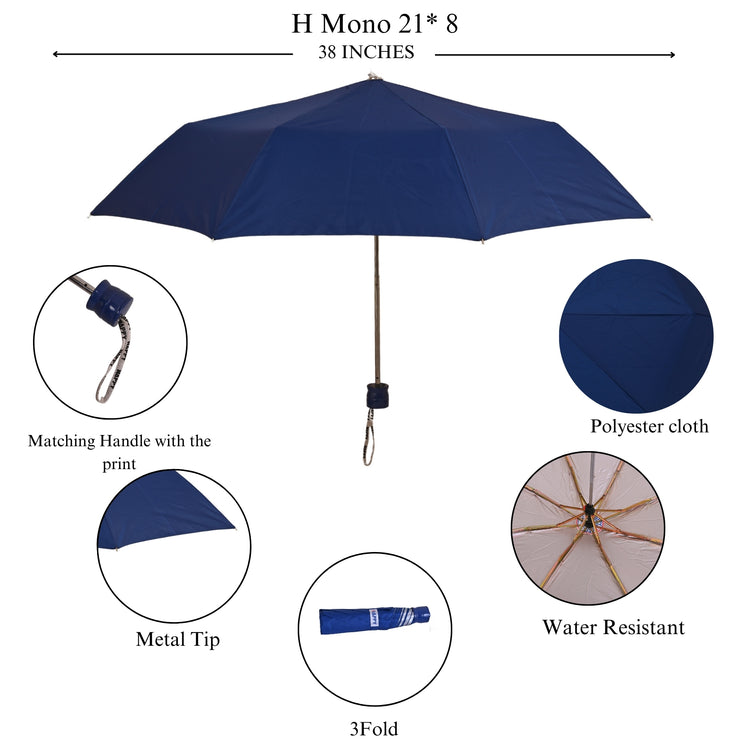 21.5x8 3-Fold Happy Mono Silver