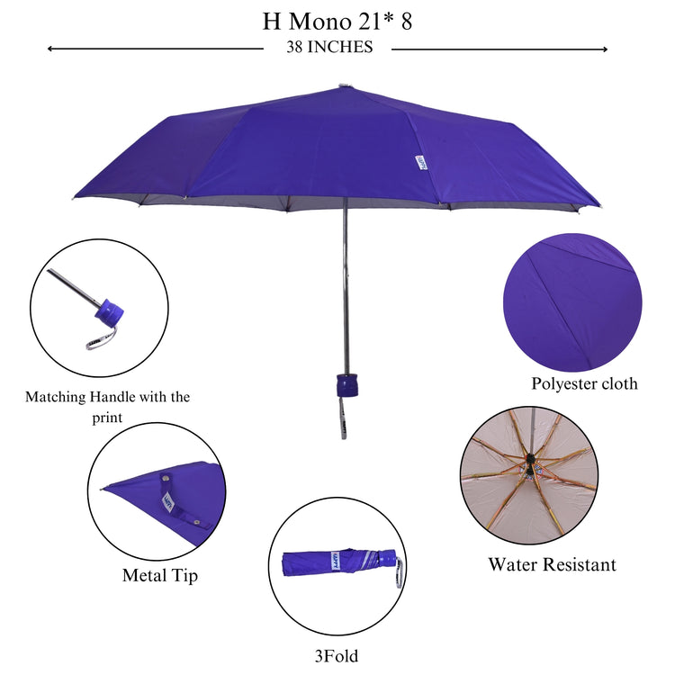 21.5x8 3-Fold Happy Mono Silver