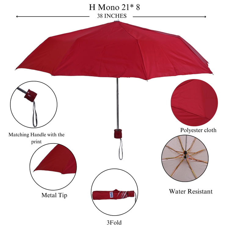 21.5x8 3-Fold Happy Mono Silver