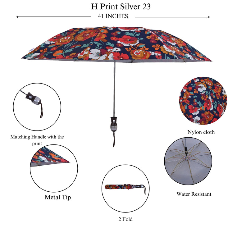 23x8 2-Fold Happy Print Silver