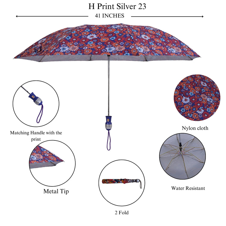 23x8 2-Fold Happy Print Silver