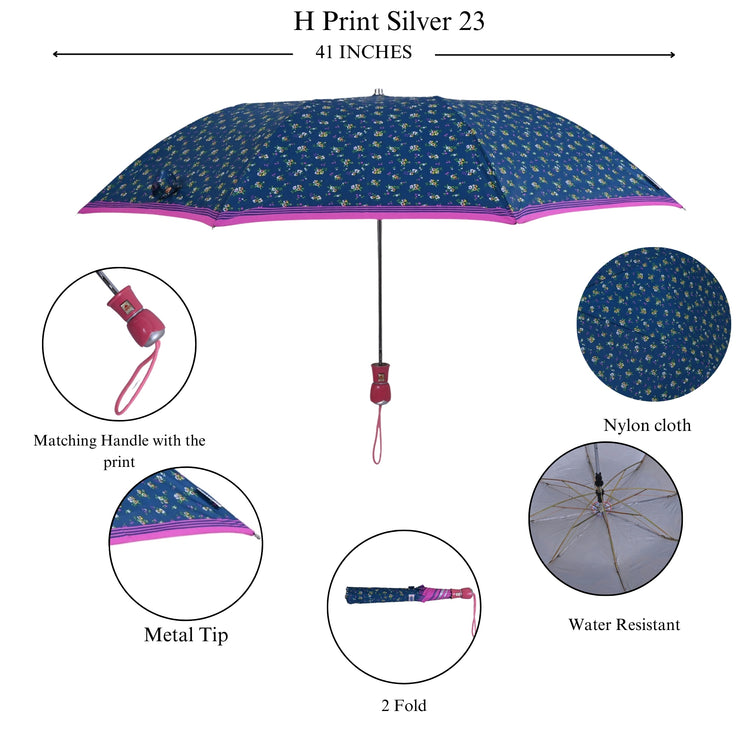 23x8 2-Fold Happy Print Silver