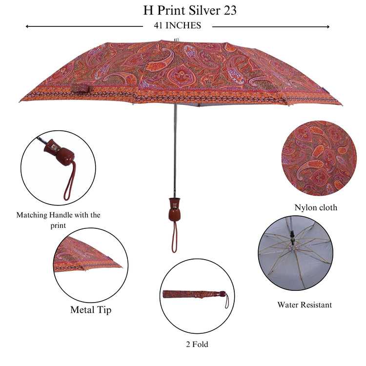 23x8 2-Fold Happy Print Silver