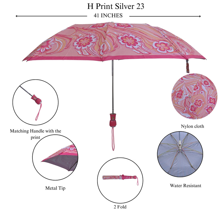 23x8 2-Fold Happy Print Silver