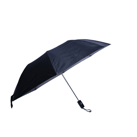 MENS 2 FOLD AUTO UMBRELLA - 25x8 - BLACK