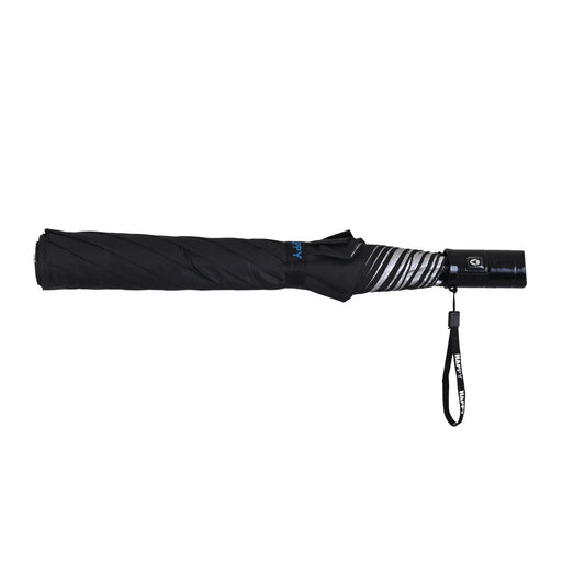 28x8 2 Fold Happy Black Silver Polyester