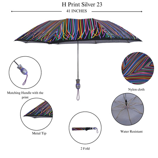 23x8 2-Fold Happy Print Silver